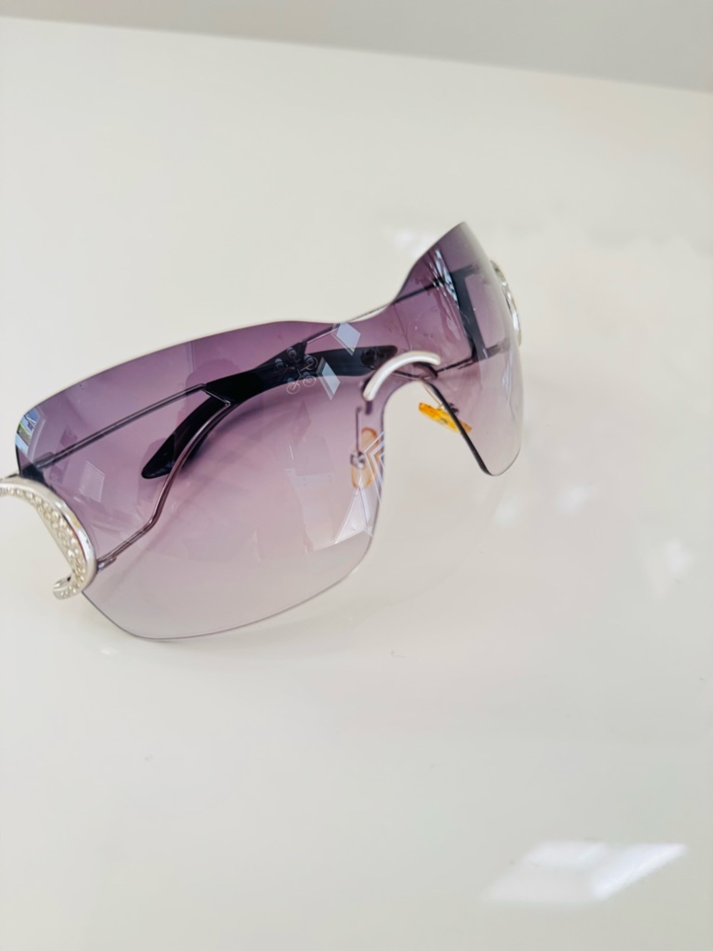 RARE ๐ฆ Authentic DIOR rimless Diorly 1 Swarovski sunglasses - Picture 8 of 8